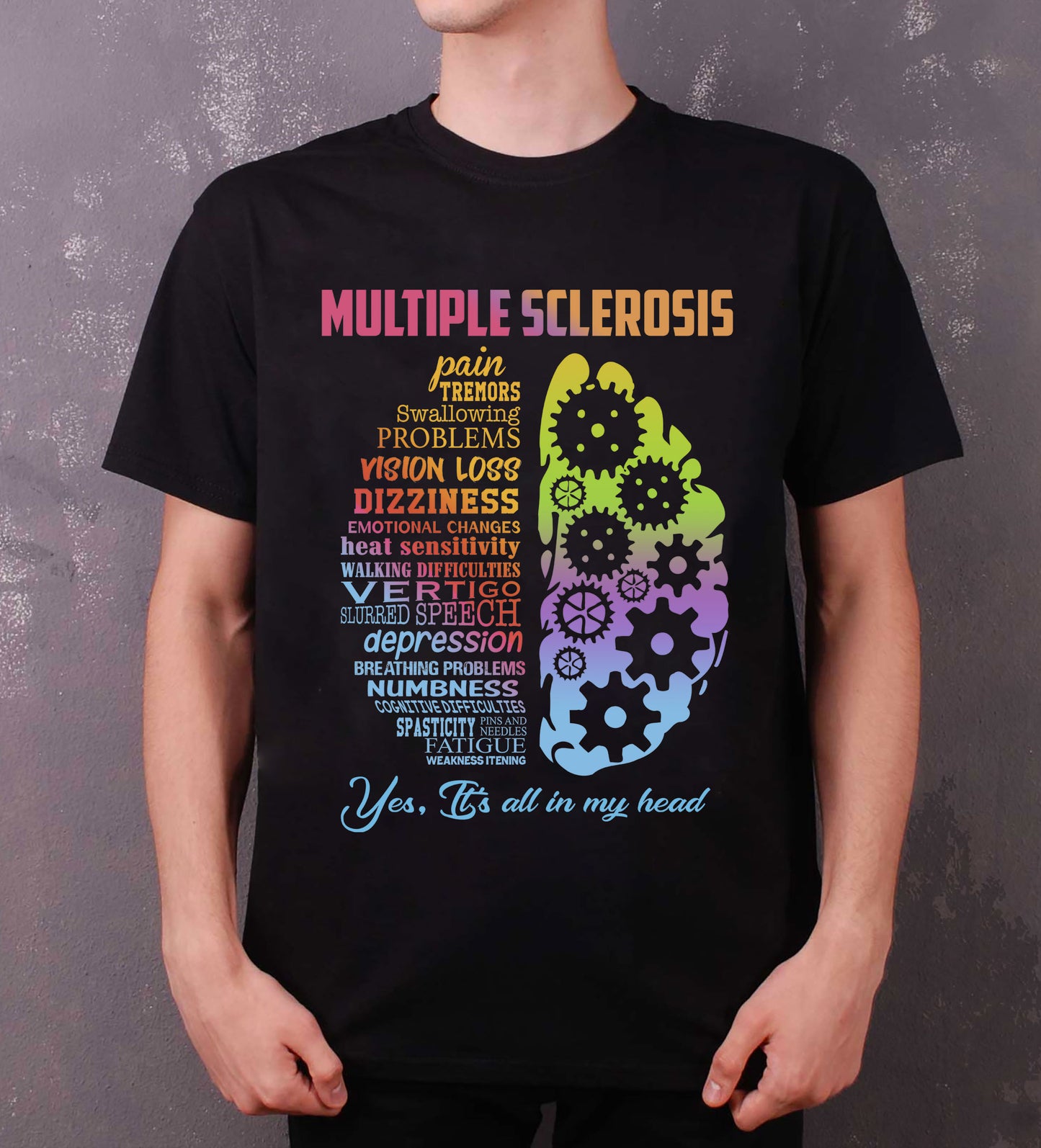 Multiple sclerosis pain tremors swallowing problems vision loss dizziness yes it's all in my head
