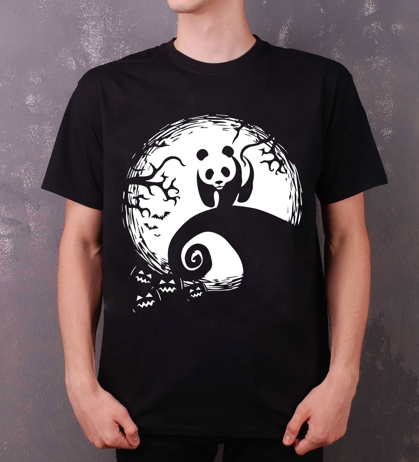 Panda And Moon Halloween Costume Shirt