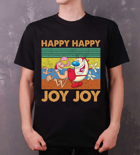 Ren And Stimpy Happy Happy Joy Joy Vintage Shirt