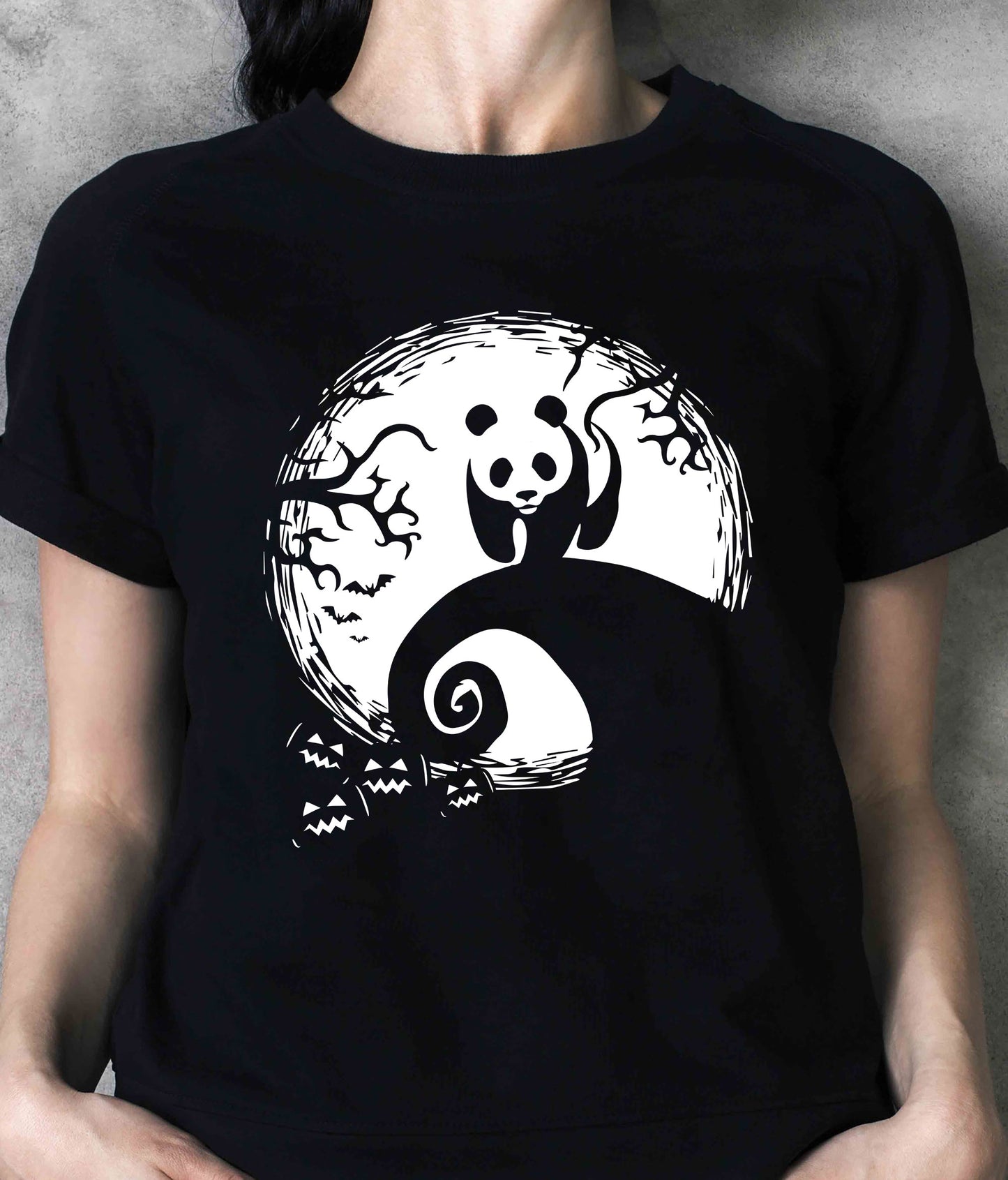Panda And Moon Halloween Costume Shirt