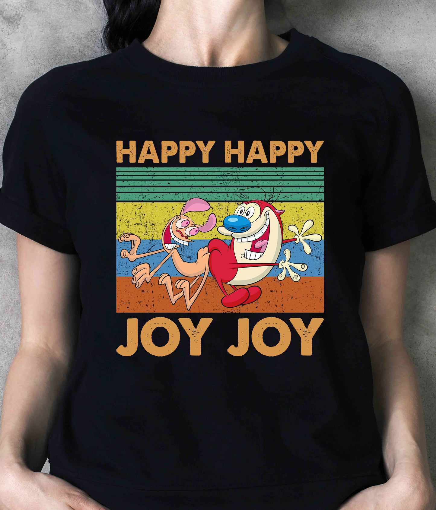 Ren And Stimpy Happy Happy Joy Joy Vintage Shirt