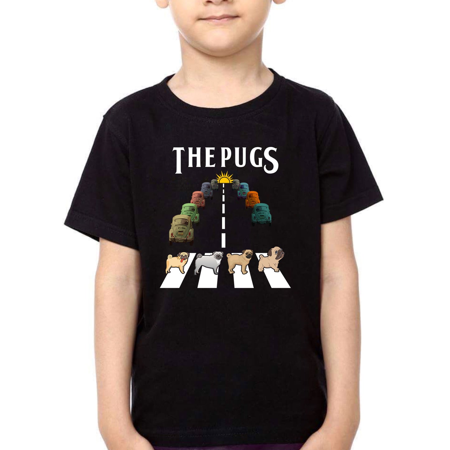 The Pugs car 50 abbey road, Music Pugs shirt