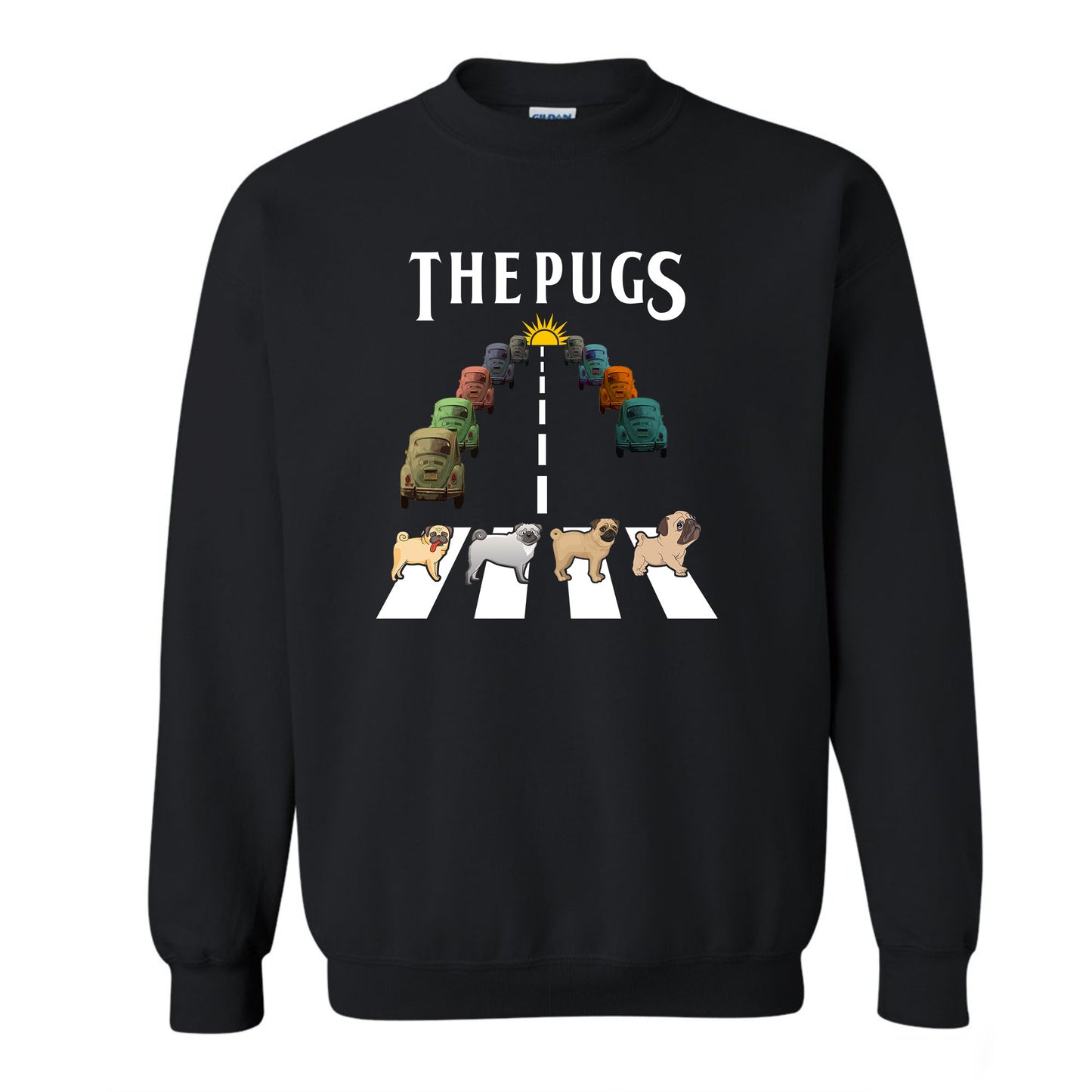 The Pugs car 50 abbey road, Music Pugs shirt