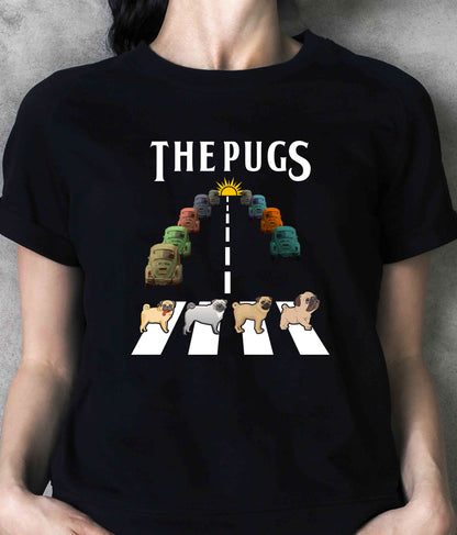 The Pugs car 50 abbey road, Music Pugs shirt