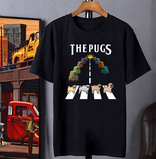 The Pugs car 50 abbey road, Music Pugs shirt